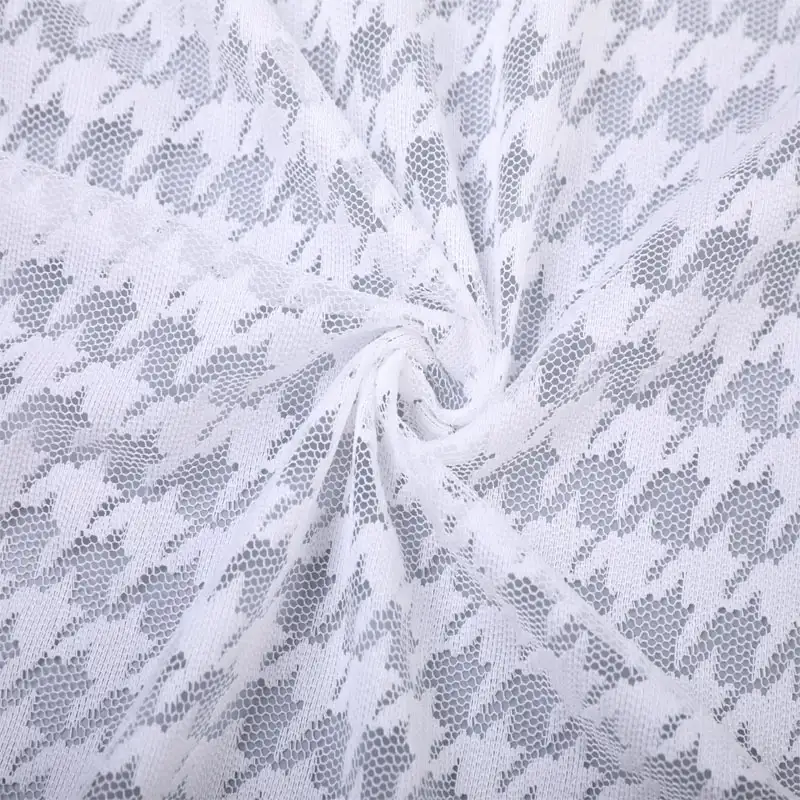 China Fabric for Shirt,Blouse,T-shirt ,Skirt  Lace Knit Fabric Polyester white color buy from China wholesaler bulk order at wholesale price free worldwide shipping Alibaba