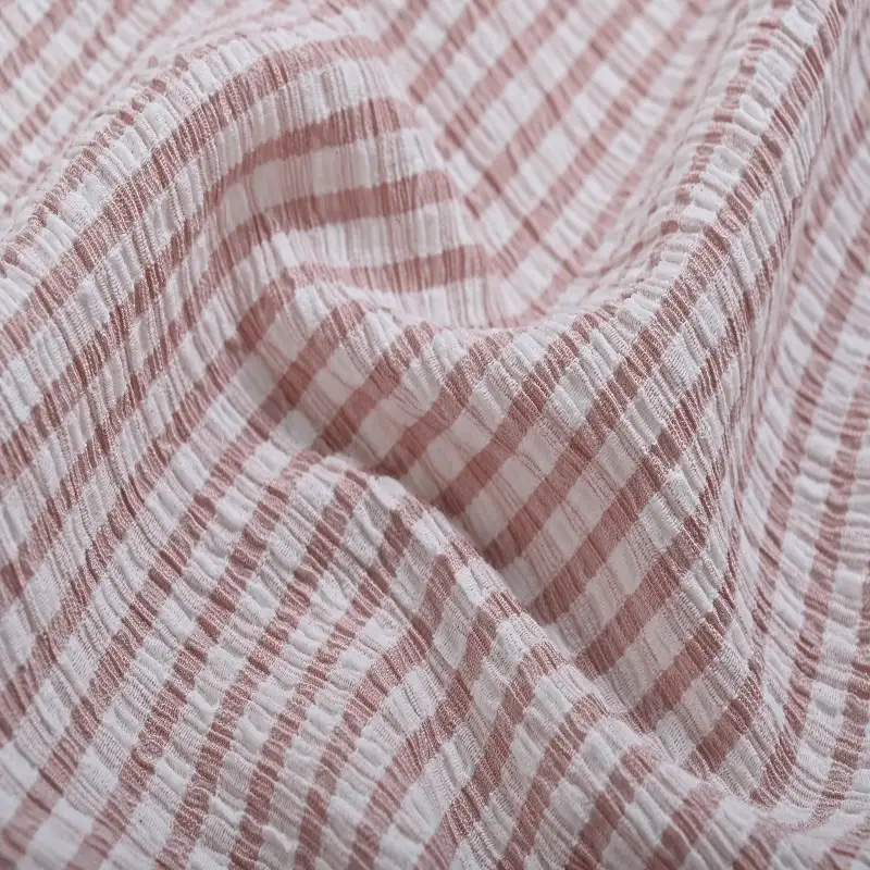 China Fabric for Shirt,T-shirt ,Skirt  Lace Knit Fabric Polyester Cotton pink color buy from China wholesaler bulk order at wholesale price free worldwide shipping Alibaba