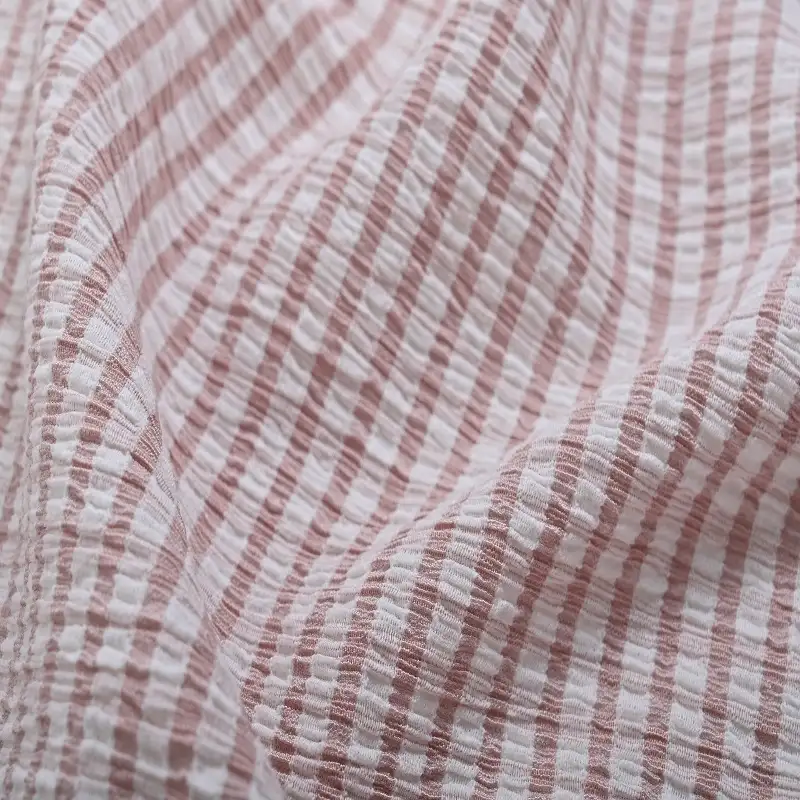 China Fabric for Shirt,T-shirt ,Skirt  Lace Knit Fabric Polyester Cotton pink color buy from China wholesaler bulk order at wholesale price free worldwide shipping Alibaba