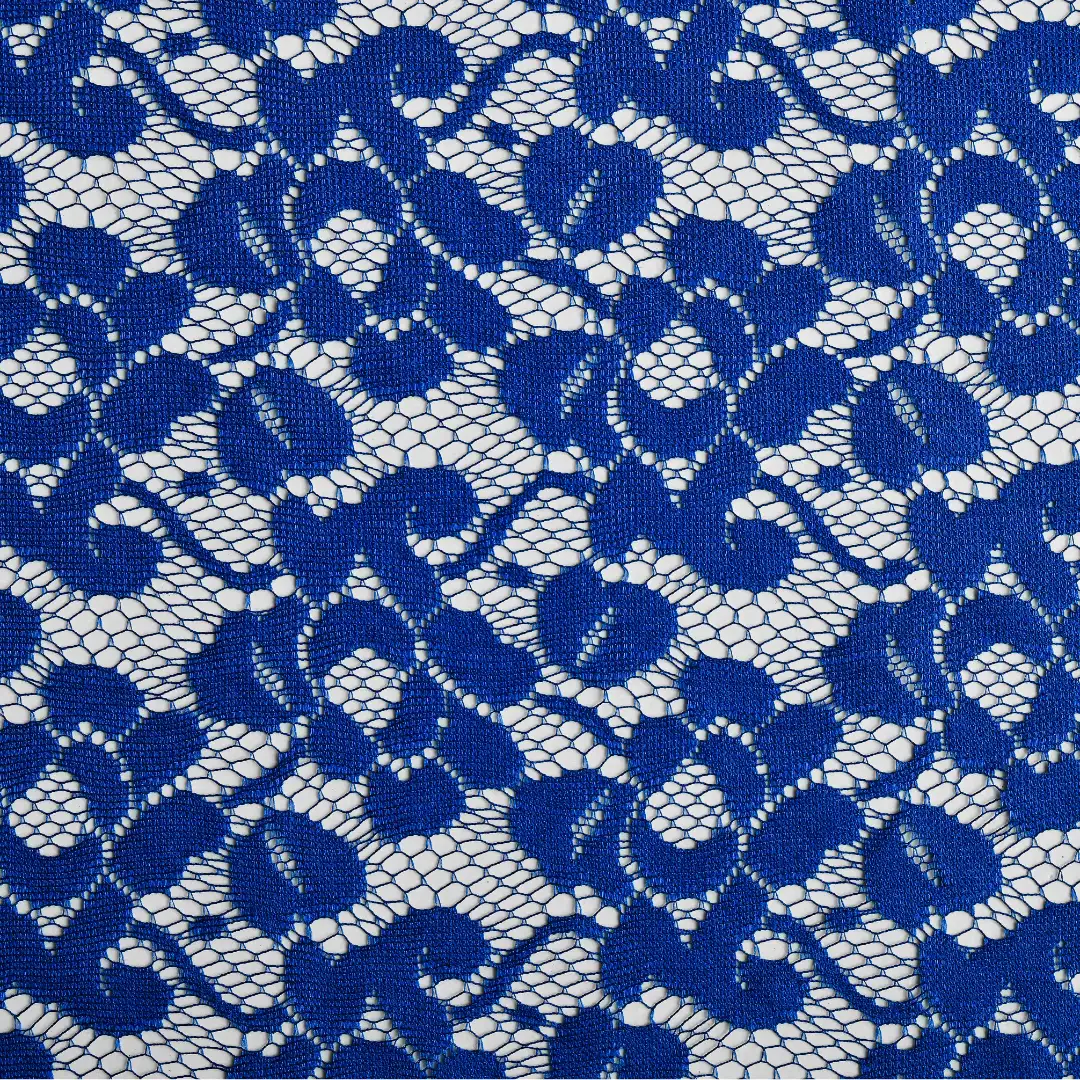 China Fabric for Shirt,T-Shirt,Blouse,Skirt  Lace Knit Fabric Polyester blue color buy from China wholesaler bulk order at wholesale price free worldwide shipping Alibaba