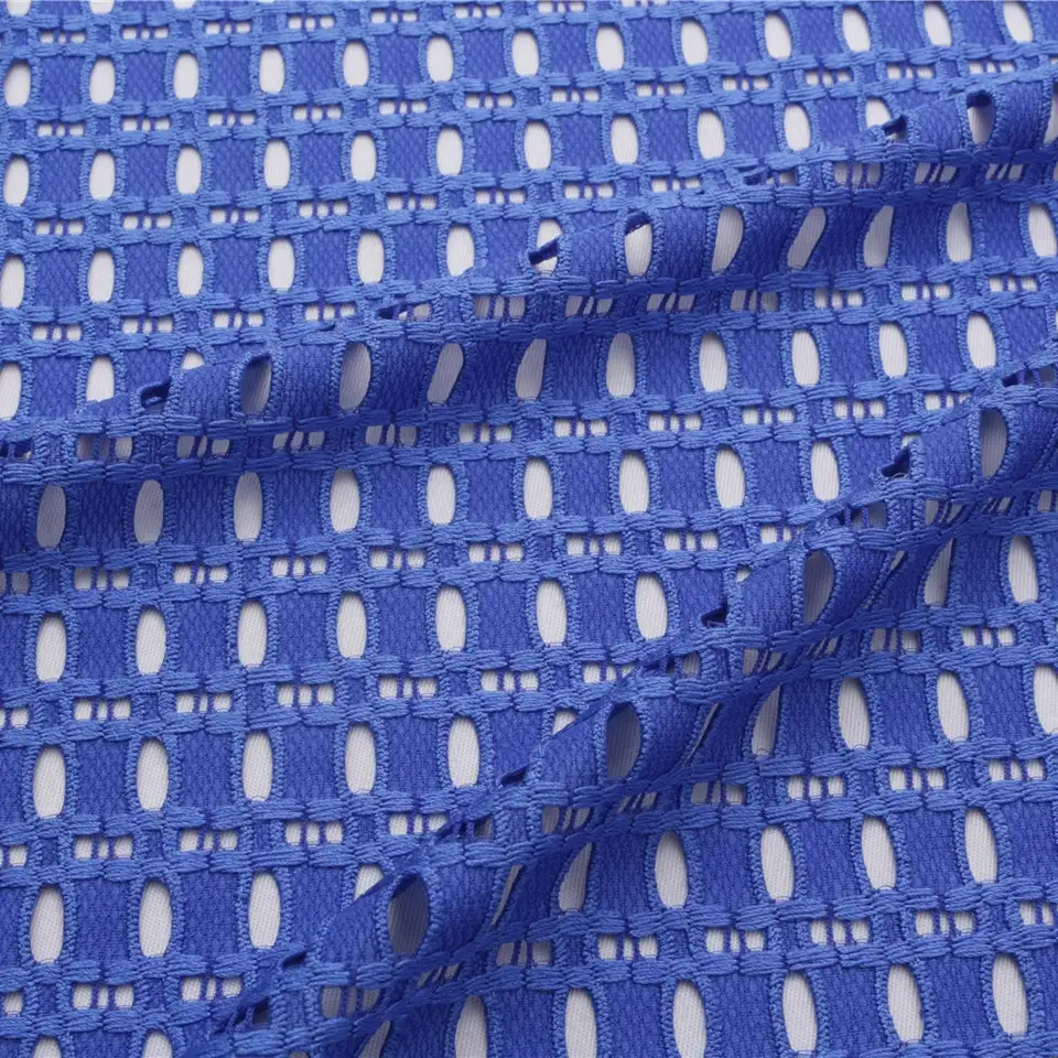 China Fabric for Blouse,Skirt,Skirt  Lace Knit Fabric Polyester Spandex blue color buy from China wholesaler bulk order at wholesale price free worldwide shipping Alibaba