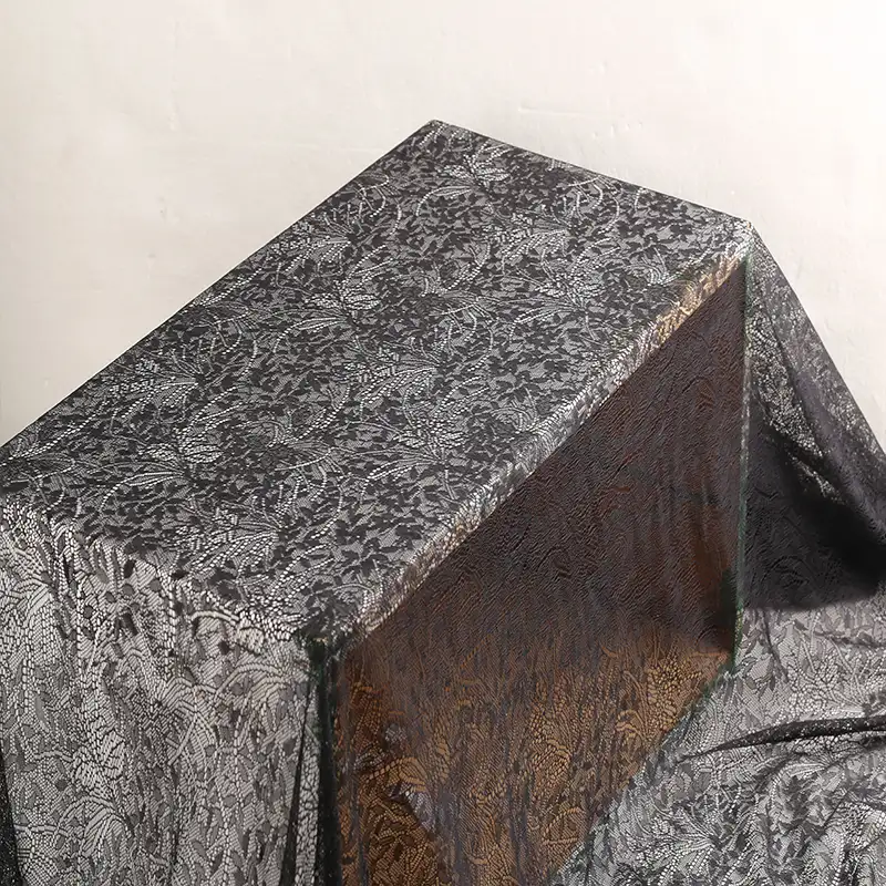 China Fabric for Shirt,T-Shirt,Blouse,Skirt Lace Knit Fabric Polyester black color buy from China wholesaler bulk order at wholesale price free worldwide shipping Alibaba