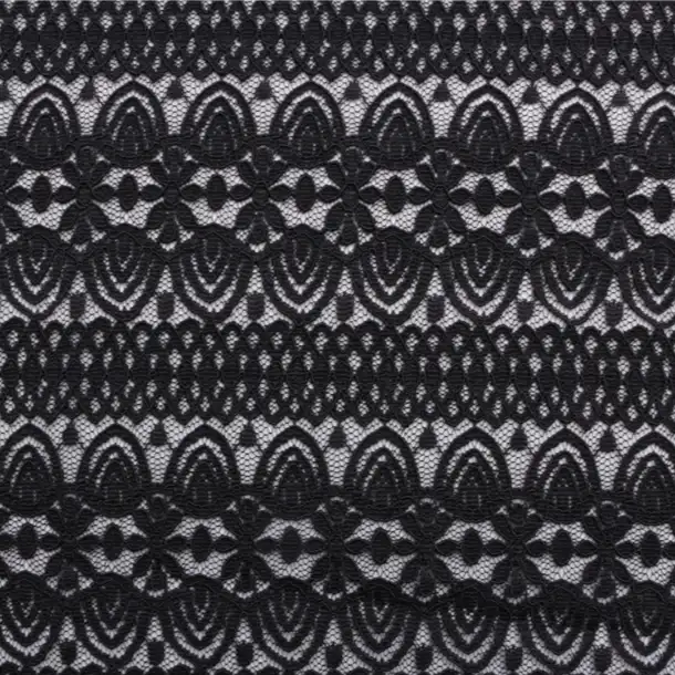 China Fabric for Shirt,T-Shirt,Blouse,Skirt  Lace Knit Fabric Nylon Spandex black color buy from China wholesaler bulk order at wholesale price free worldwide shipping Alibaba