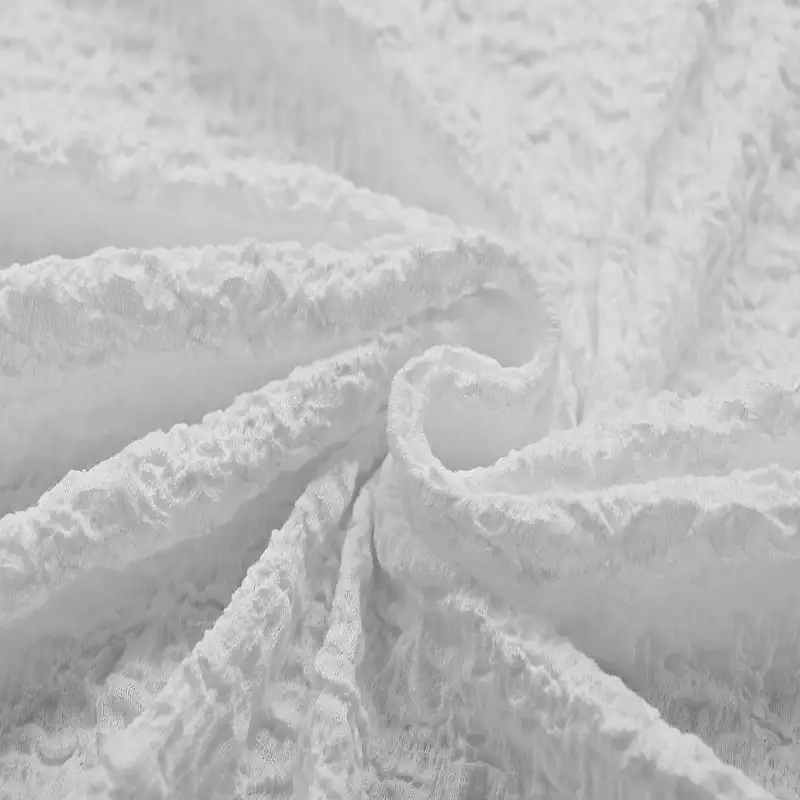 China Fabric for Shirt,T-Shirt,Blouse,Skirt  Lace Knit Fabric Cotton Nylon Rayon white color buy from China wholesaler bulk order at wholesale price free worldwide shipping Alibaba