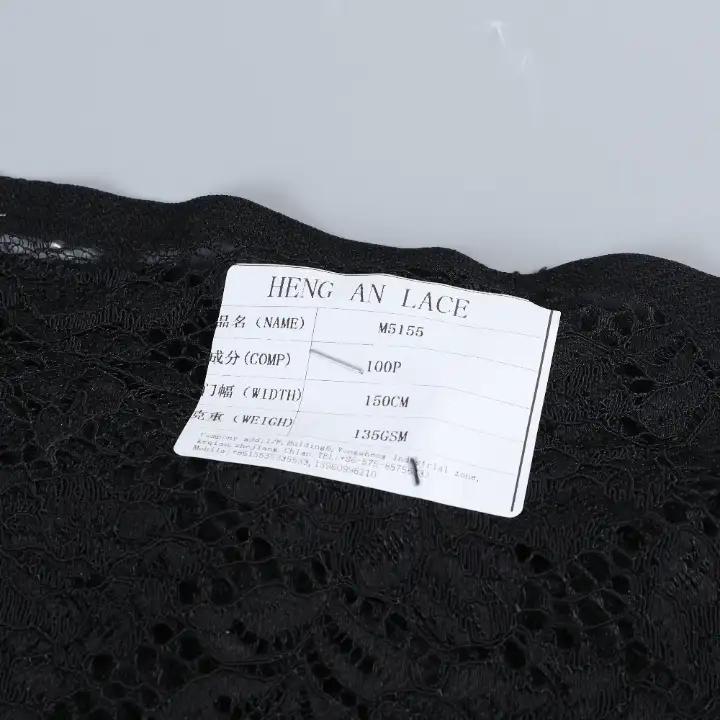 China Fabric for Shirt,Blouse,Skirt,Skirt  Lace Knit Fabric Polyester black color buy from China wholesaler bulk order at wholesale price free worldwide shipping Alibaba