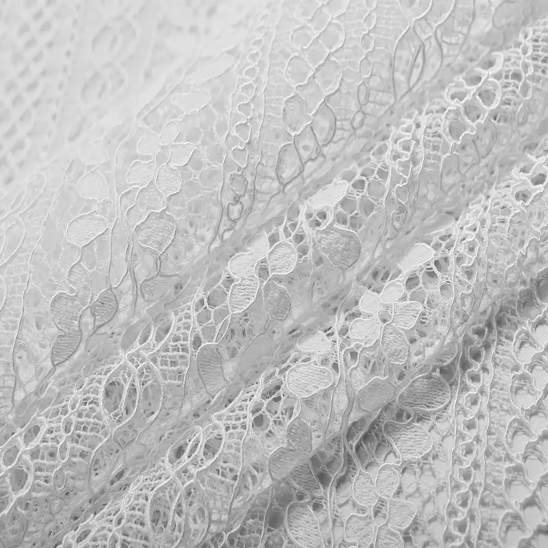 China Fabric for Shirt,Blouse,Skirt,Skirt  Lace Knit Fabric Cotton Nylon Rayon white color buy from China wholesaler bulk order at wholesale price free worldwide shipping Alibaba
