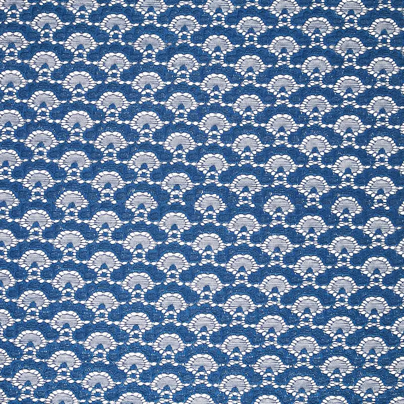 China Fabric for Shirt,Blouse,Skirt  Lace Knit Fabric Nylon Spandex blue color buy from China wholesaler bulk order at wholesale price free worldwide shipping Alibaba