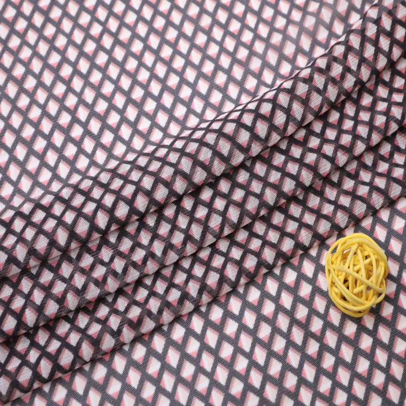 China Fabric for Shirt,Blouse,Skirt,T-shirt ,Skirt  Lace Knit Fabric Polyester Spandex pink color buy from China wholesaler bulk order at wholesale price free worldwide shipping Alibaba