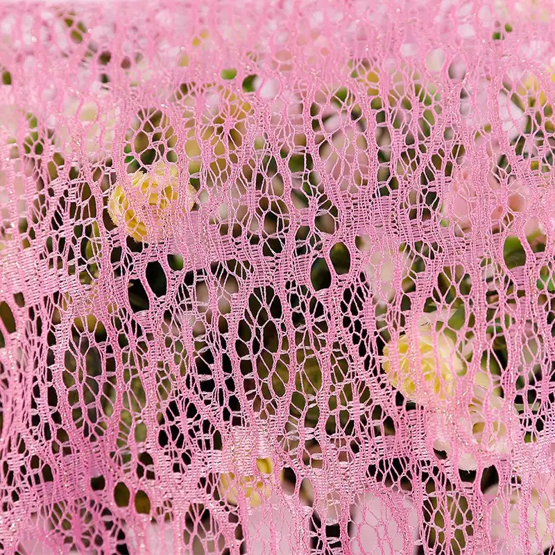 China Fabric for Shirt,T-Shirt,Blouse,Skirt,Skirt  Lace Knit Fabric Cotton Lurex pink color buy from China wholesaler bulk order at wholesale price free worldwide shipping Alibaba