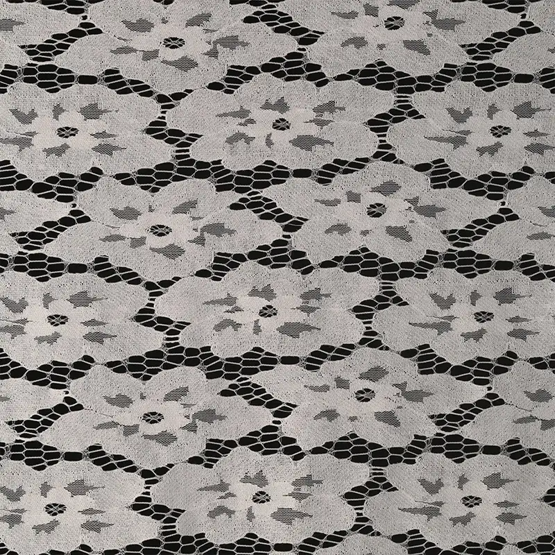 China Fabric for Shirt,Blouse,Skirt,Skirt  Lace Knit Fabric Cotton Nylon white color buy from China wholesaler bulk order at wholesale price free worldwide shipping Alibaba