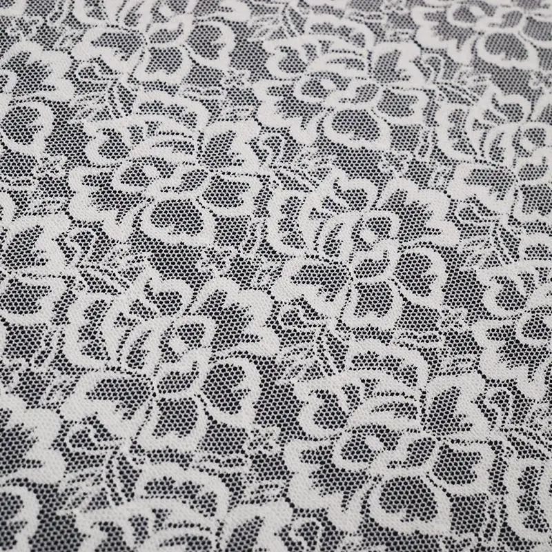 China Fabric for Shirt,Polo Shirt,Blouse,Shirt Half Sleeve Button ,Hoodie   Lace Knit Fabric Nylon Spandex white color buy from China wholesaler bulk order at wholesale price free worldwide shipping Alibaba