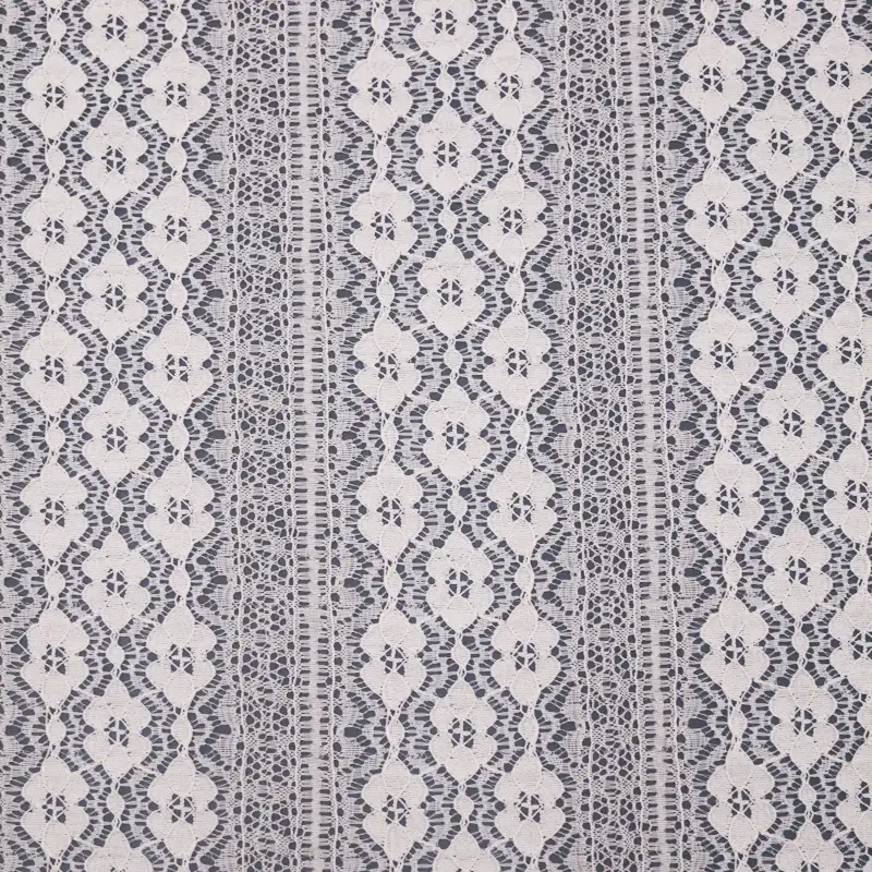 China Fabric for Blouse,Shirt Half Sleeve Button ,Dresses (Cardigan Open) ,Skirt  Lace Knit Fabric Nylon Spandex white color buy from China wholesaler bulk order at wholesale price free worldwide shipping Alibaba