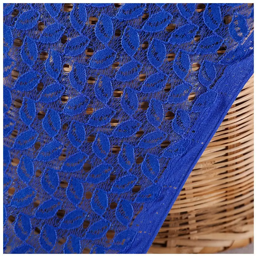 China Fabric for Polo Shirt,Blouse,Skirt,Shirt Long Sleeve Button ,Skirt  Lace Knit Fabric Cotton Nylon Rayon blue color buy from China wholesaler bulk order at wholesale price free worldwide shipping Alibaba