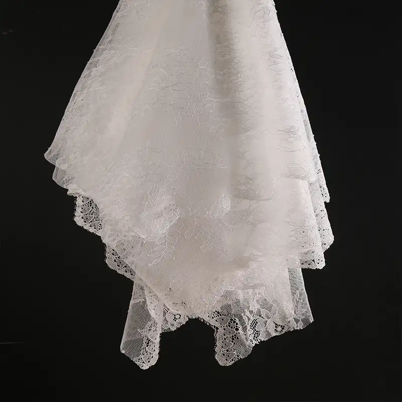 China Fabric for Blouse,Skirt,Shirt Long Sleeve Button ,Dresses (Cardigan Button) ,Skirt  Lace Knit Fabric Nylon white color buy from China wholesaler bulk order at wholesale price free worldwide shipping Alibaba