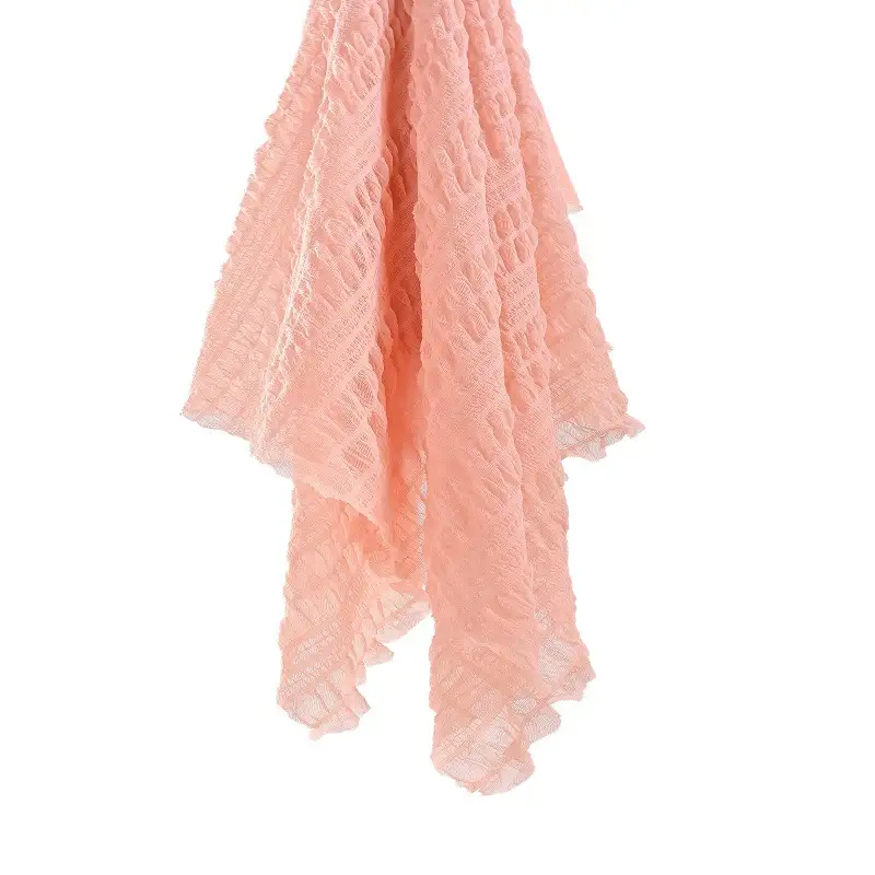 China Fabric for Shirt,Blouse,Shirt Long Sleeve Button ,Dresses (Cardigan Button) ,Skirt  Lace Knit Fabric Nylon Spandex pink color buy from China wholesaler bulk order at wholesale price free worldwide shipping Alibaba