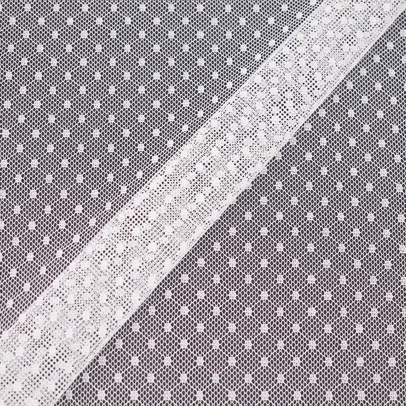 China Fabric for Shirt,Blouse,Shirt Long Sleeve Button ,Dresses (Cardigan Button) ,Skirt  Lace Knit Fabric Nylon Spandex white color buy from China wholesaler bulk order at wholesale price free worldwide shipping Alibaba