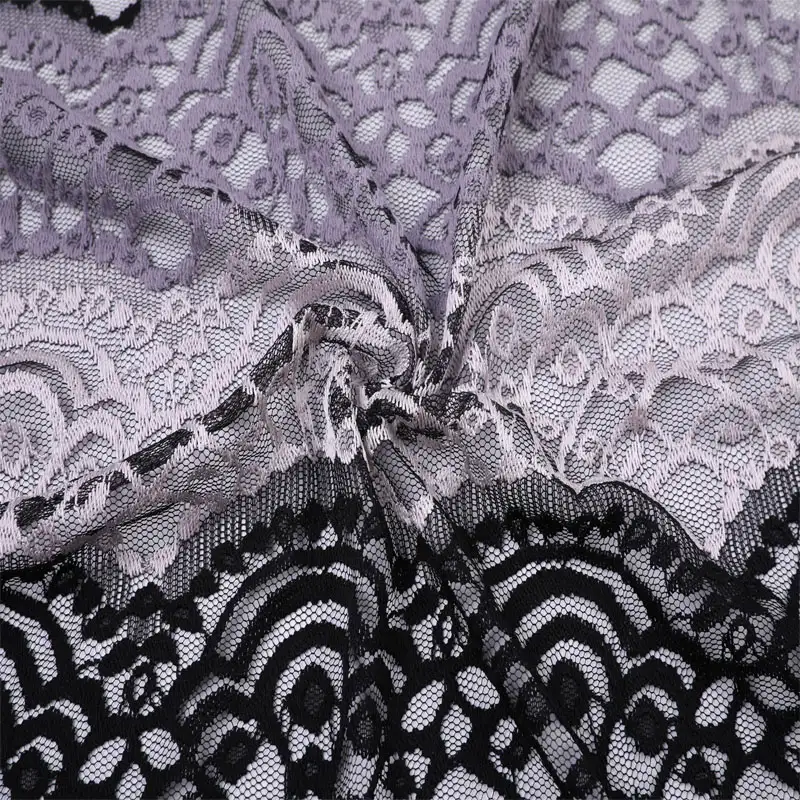 China Fabric for Blouse,Skirt,Shirt Long Sleeve Button ,Skirt  Lace Knit Fabric Polyester Spandex purple color buy from China wholesaler bulk order at wholesale price free worldwide shipping Alibaba