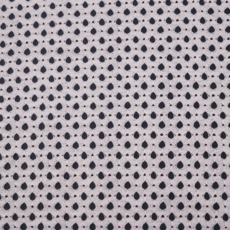 China Fabric for Blouse,Skirt,Shirt Long Sleeve Button ,Dresses (Pullover) ,Skirt  Lace Knit Fabric Cotton Nylon white color buy from China wholesaler bulk order at wholesale price free worldwide shipping Alibaba