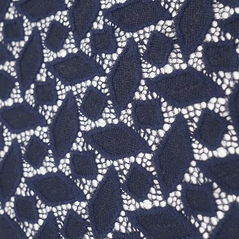 China Fabric for Blouse,Skirt,Shirt Long Sleeve Button ,Dresses (Cardigan Button) ,Skirt  Lace Knit Fabric Nylon Spandex blue color buy from China wholesaler bulk order at wholesale price free worldwide shipping Alibaba