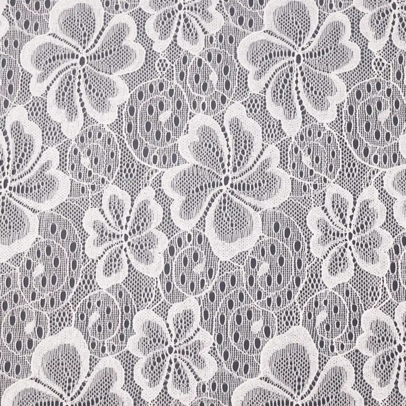 China Fabric for Blouse,Skirt,Shirt Long Sleeve Zipper ,Dresses (Pullover)  Lace Knit Fabric Nylon Spandex white color buy from China wholesaler bulk order at wholesale price free worldwide shipping Alibaba