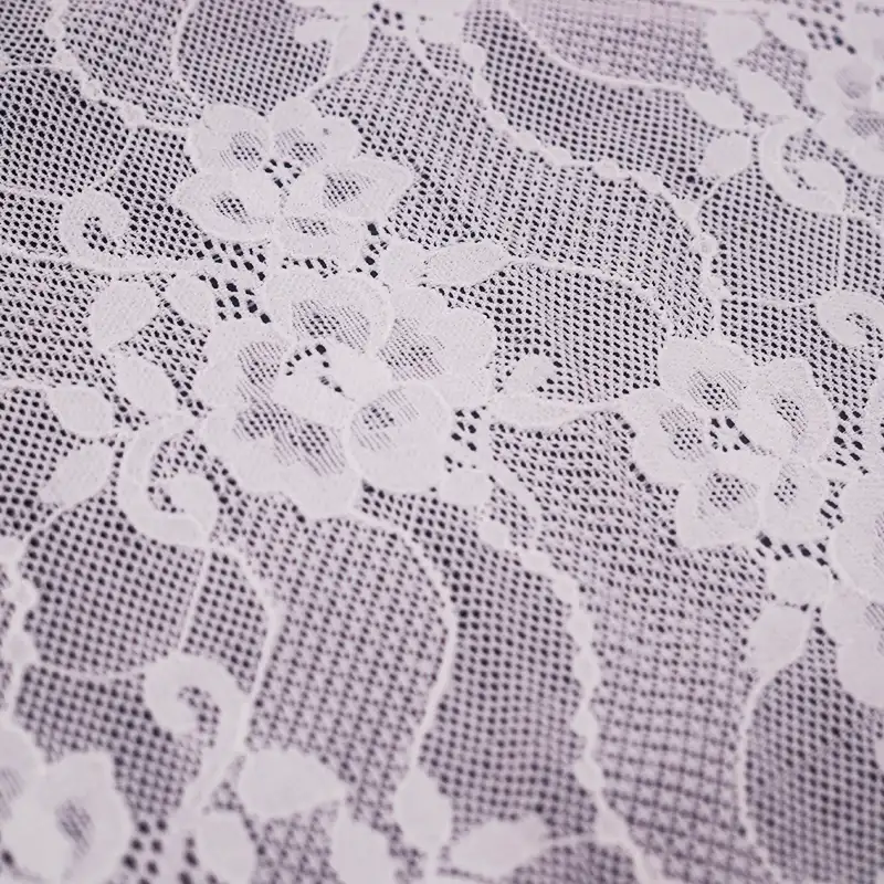 China Fabric for Blouse,Skirt,Skirt  Lace Knit Fabric Nylon Spandex white color buy from China wholesaler bulk order at wholesale price free worldwide shipping Alibaba