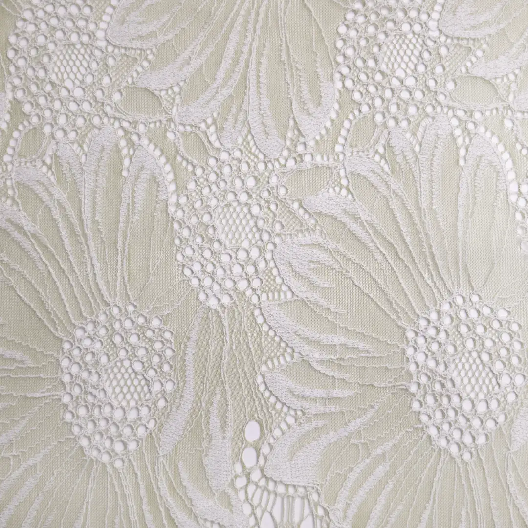 China Fabric for Blouse,Skirt,Shirt Long Sleeve Button ,Skirt  Lace Knit Fabric Cotton Nylon green color buy from China wholesaler bulk order at wholesale price free worldwide shipping Alibaba