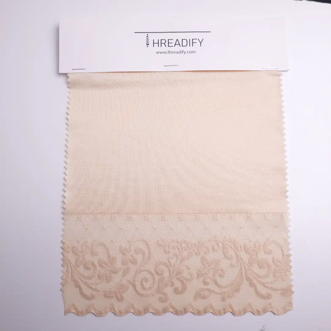 China Fabric for Blouse,Skirt,Shirt Long Sleeve Button ,Dresses (Pullover) ,Skirt  Lace Knit Fabric Nylon Spandex yellow color buy from China wholesaler bulk order at wholesale price free worldwide shipping Alibaba