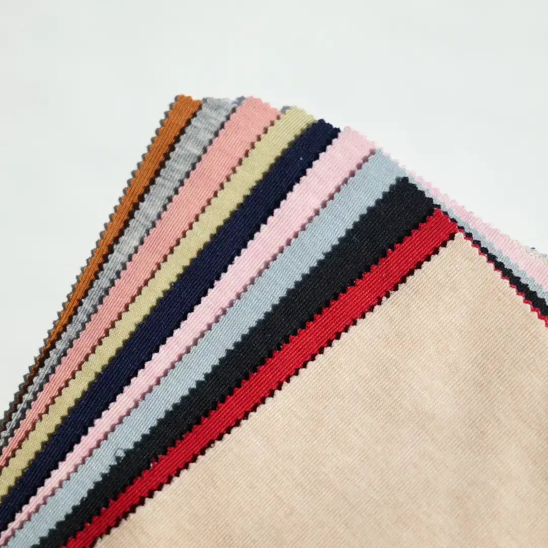 China Fabric for Pajamas,Uniform Rib Knit Fabric Wool Lyocell Acrylic NavajoWhite color buy from China wholesaler bulk order at wholesale price free worldwide shipping Alibaba