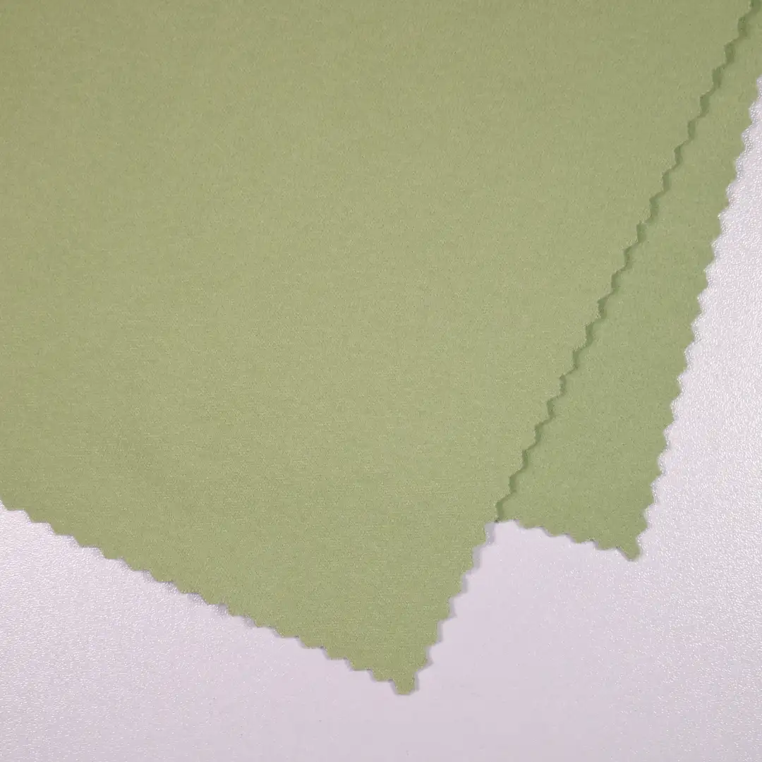 China Fabric for Jackets,Hoodie,Loungewear Double-side fleece Knit Fabric Polyester Spandex green color buy from China wholesaler bulk order at wholesale price free worldwide shipping Alibaba
