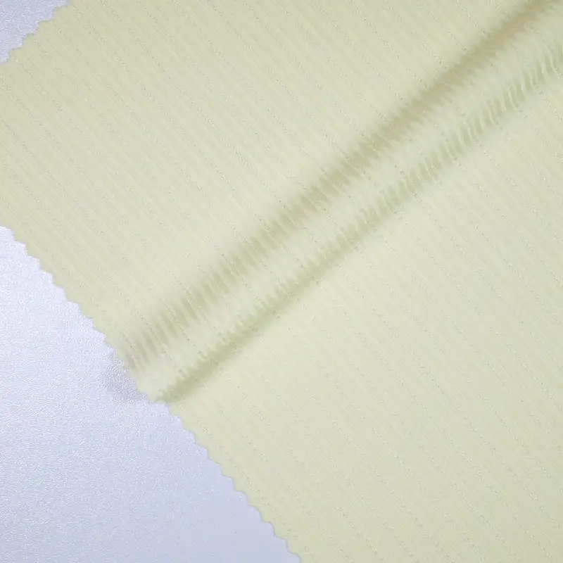 China Fabric for Blouse,Skirt Jacquard Knit Fabric Polyester Spandex yellow color buy from China wholesaler bulk order at wholesale price free worldwide shipping Alibaba