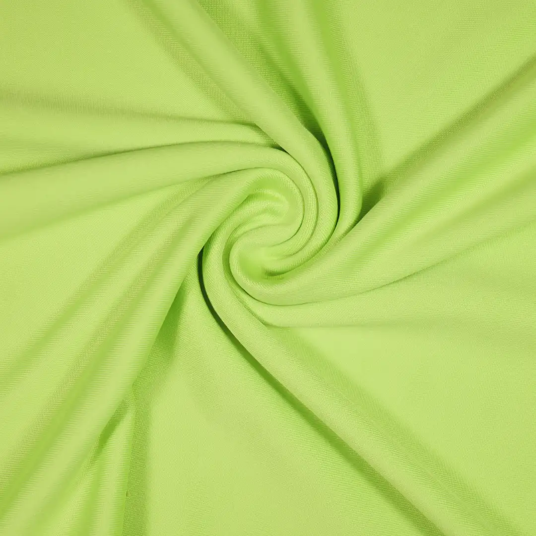 China Fabric for T-Shirt,Polo Shirt,Yoga Clothes,Sports Bras Single Jersey Knit Fabric Polyester Spandex green color buy from China wholesaler bulk order at wholesale price free worldwide shipping Alibaba