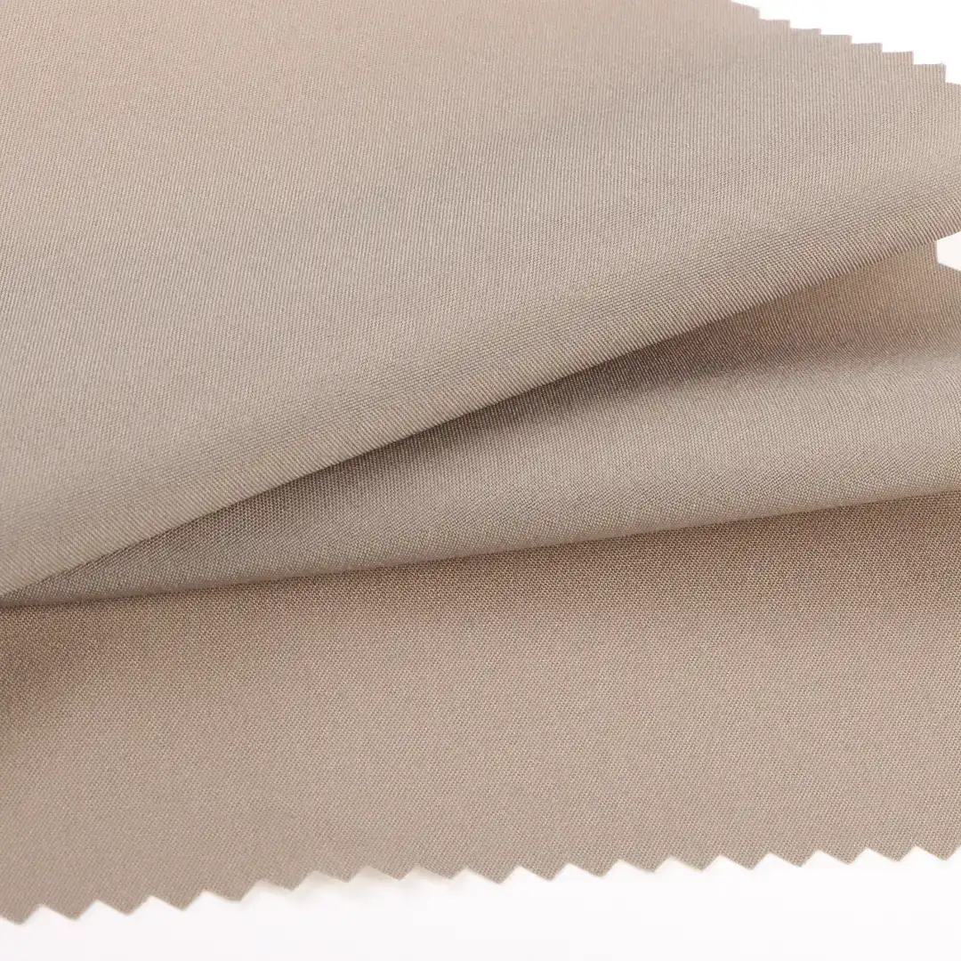 China Fabric for Shirt,Pants,T-Shirt,Blouse Polyester Pongee Synthetic Woven Fabric Polyester khaki color buy from China wholesaler bulk order at wholesale price free worldwide shipping Alibaba