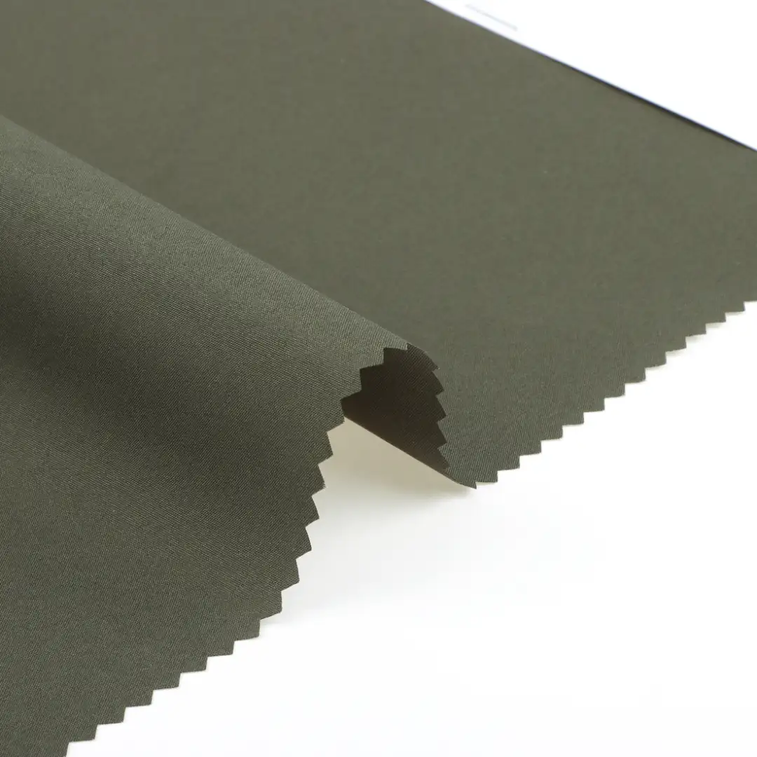 China Fabric for Jackets,Padded Jacket,Waist coat,Tracksuits Polyester Pongee Synthetic Woven Fabric Polyester olive color buy from China wholesaler bulk order at wholesale price free worldwide shipping Alibaba