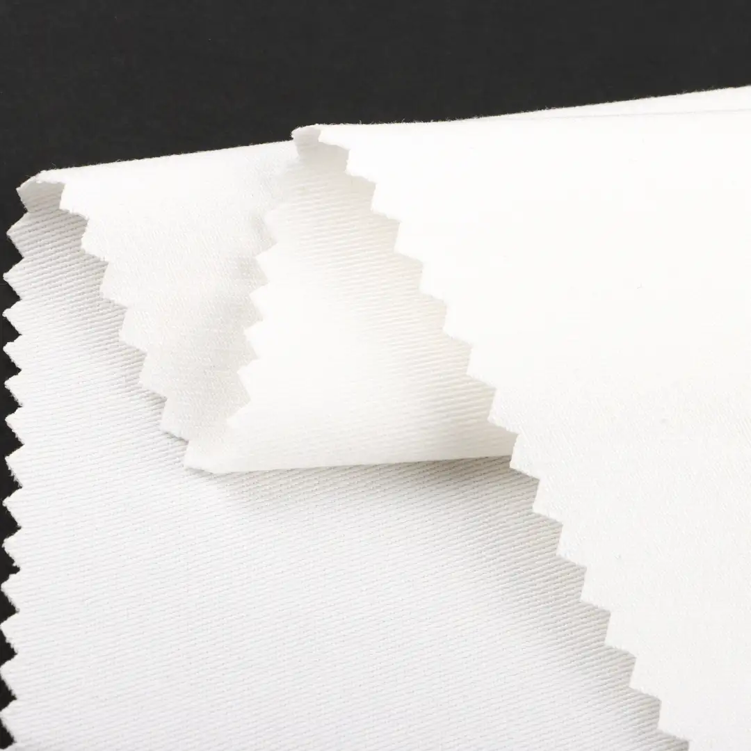 China Fabric for Shirt,Pants Cotton Twill Natural Woven Fabric Cotton Spandex WHITE color buy from China wholesaler bulk order at wholesale price free worldwide shipping Alibaba