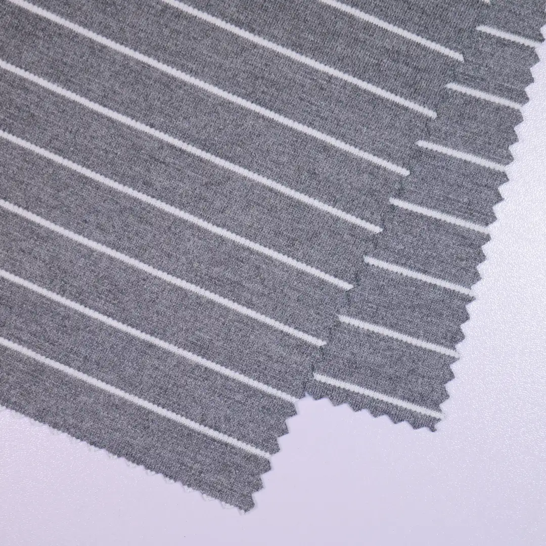 China Fabric for Tank Top,Hoodie Yarn-dyed fabric Knit Fabric Polyester Rayon Spandex grey color buy from China wholesaler bulk order at wholesale price free worldwide shipping Alibaba