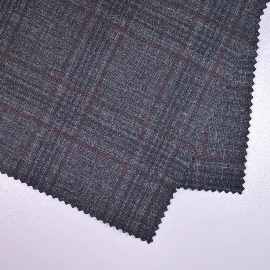 China Fabric for Jackets,Blazer,Trench Coat Interlock Knit Fabric Polyester Rayon Spandex grey color buy from China wholesaler bulk order at wholesale price free worldwide shipping Alibaba