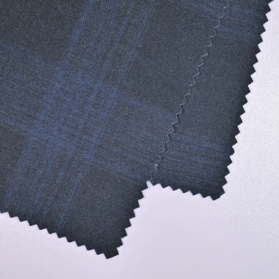 China Fabric for Jackets,Blazer,Trench Coat Interlock Knit Fabric Polyester Rayon Spandex black&blue color buy from China wholesaler bulk order at wholesale price free worldwide shipping Alibaba