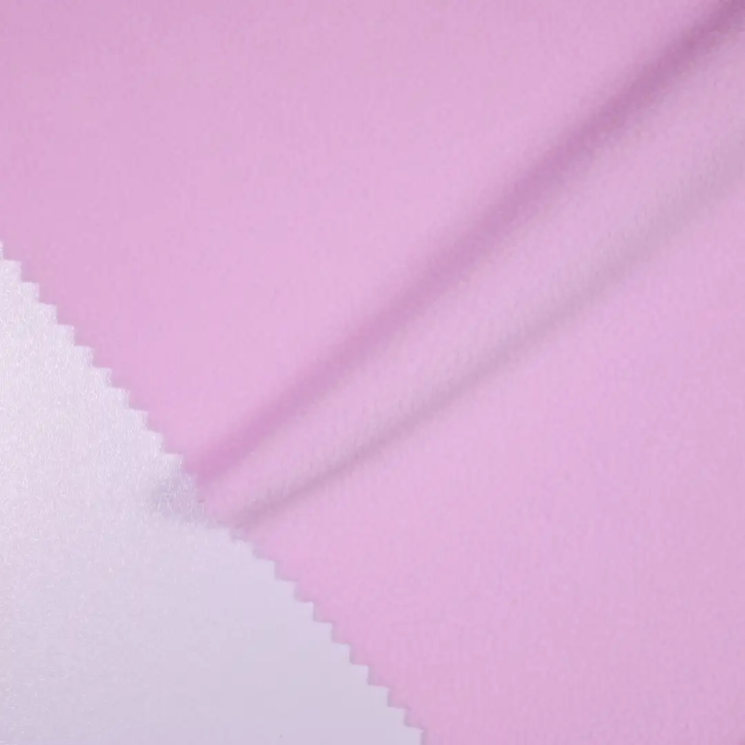 China Fabric for Jackets,Hoodie  ,Loungewear,Sweatshirt Polar Fleece Knit Fabric Polyester pink color buy from China wholesaler bulk order at wholesale price free worldwide shipping Alibaba