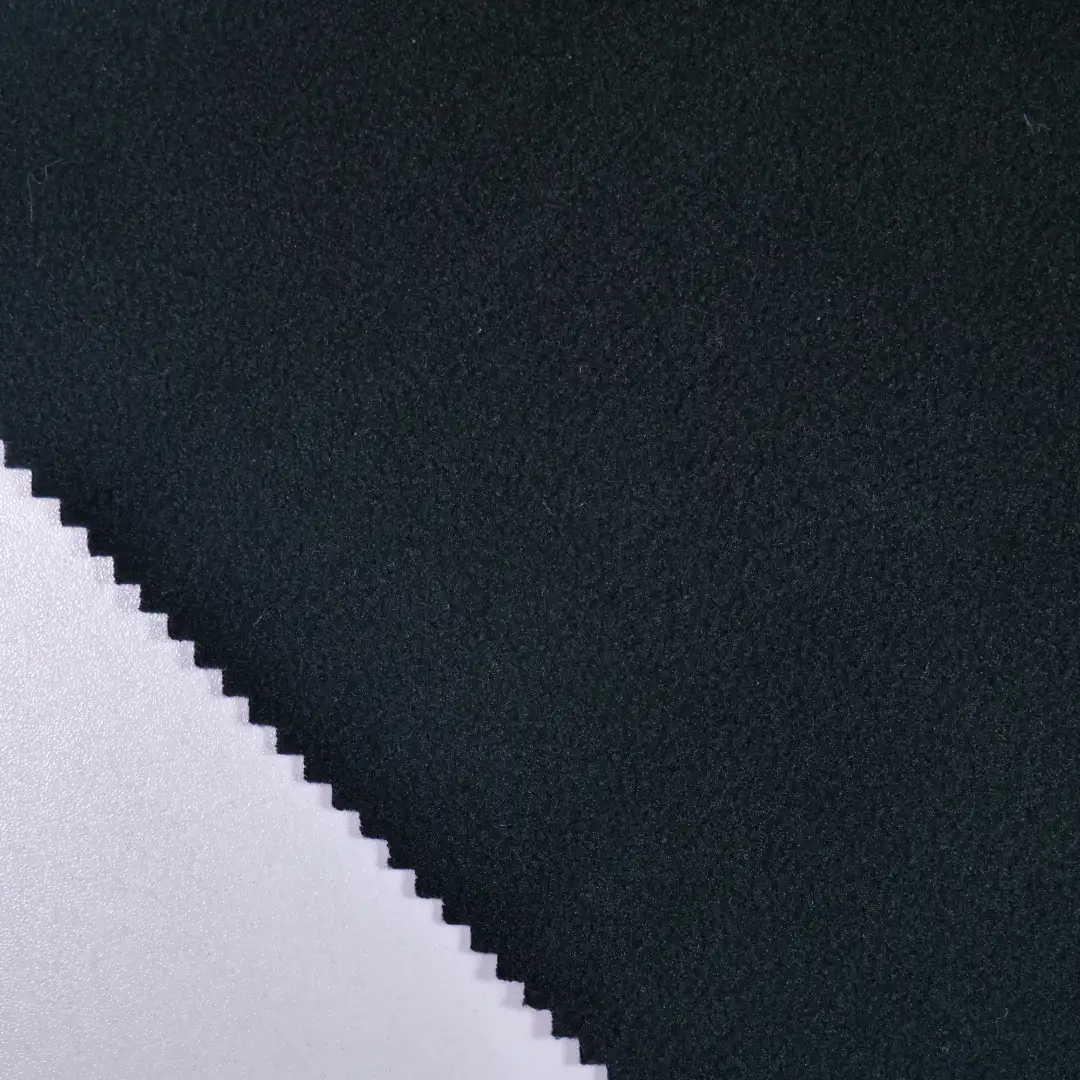 China Fabric for Loungewear Polar Fleece Knit Fabric Polyester black color buy from China wholesaler bulk order at wholesale price free worldwide shipping Alibaba