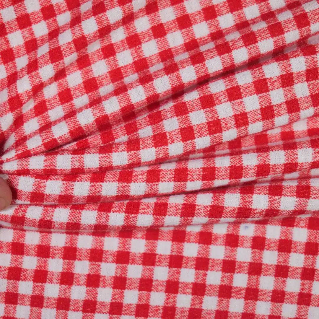China Fabric for Crop Top Crepe Knit Fabric Polyester Spandex red color buy from China wholesaler bulk order at wholesale price free worldwide shipping Alibaba