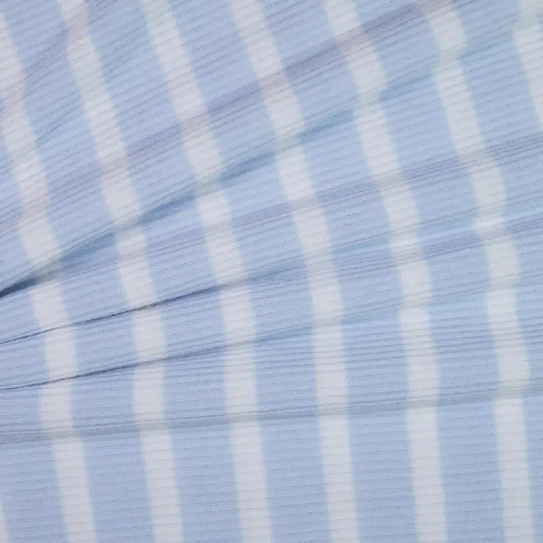 China Fabric for Crop Top Rib Knit Fabric Polyester Spandex yarn-dyed color buy from China wholesaler bulk order at wholesale price free worldwide shipping Alibaba