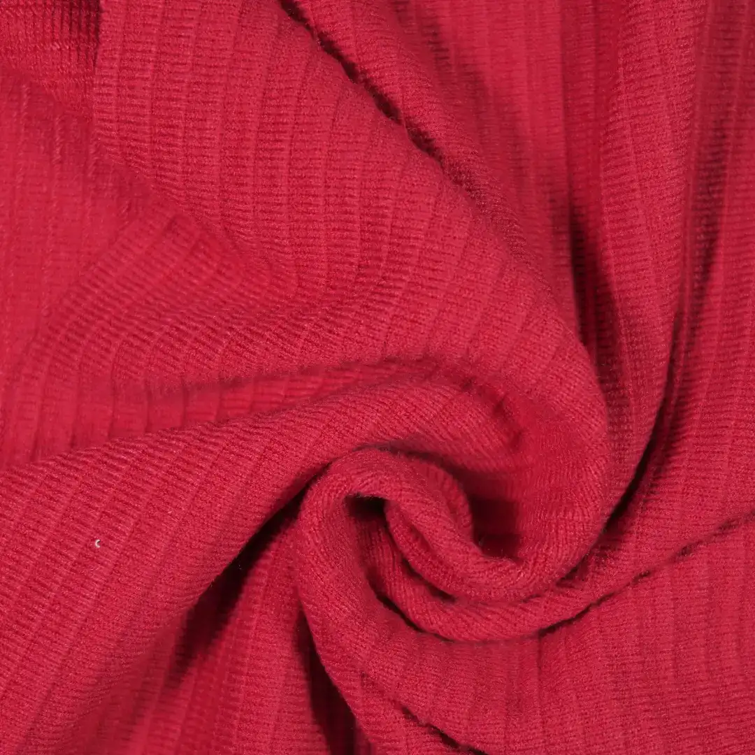 China Fabric for T-shirt (Sweater) Ottoman Knit Fabric Rayon Polyester Nylon Spandex red color buy from China wholesaler bulk order at wholesale price free worldwide shipping Alibaba