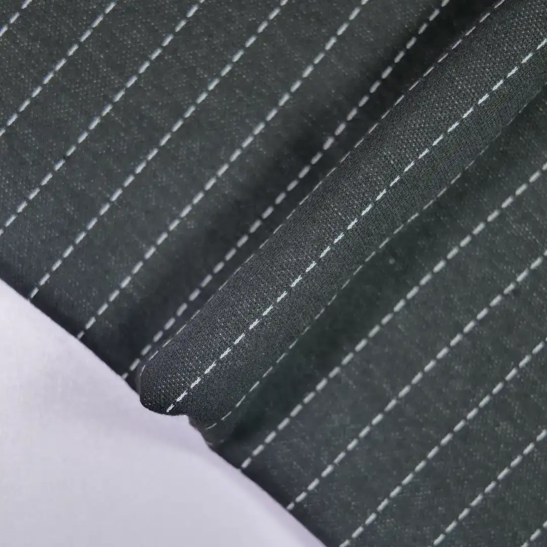 China Fabric for Jackets Jacquard Knit Fabric Polyester Rayon Spandex black color buy from China wholesaler bulk order at wholesale price free worldwide shipping Alibaba