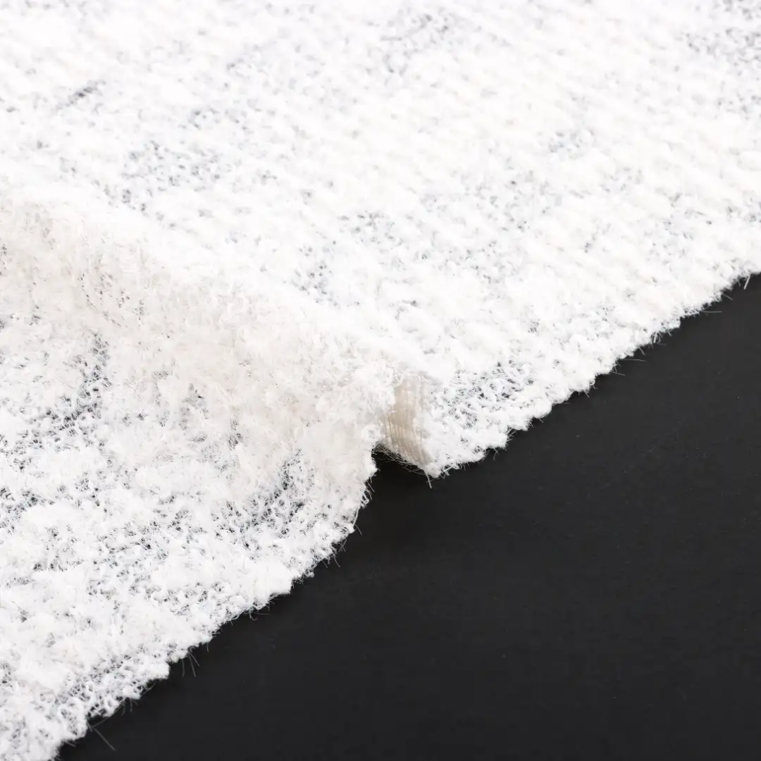China Fabric for Crop Top,Skirt  Lace Knit Fabric Nylon Spandex Gream color buy from China wholesaler bulk order at wholesale price free worldwide shipping Alibaba