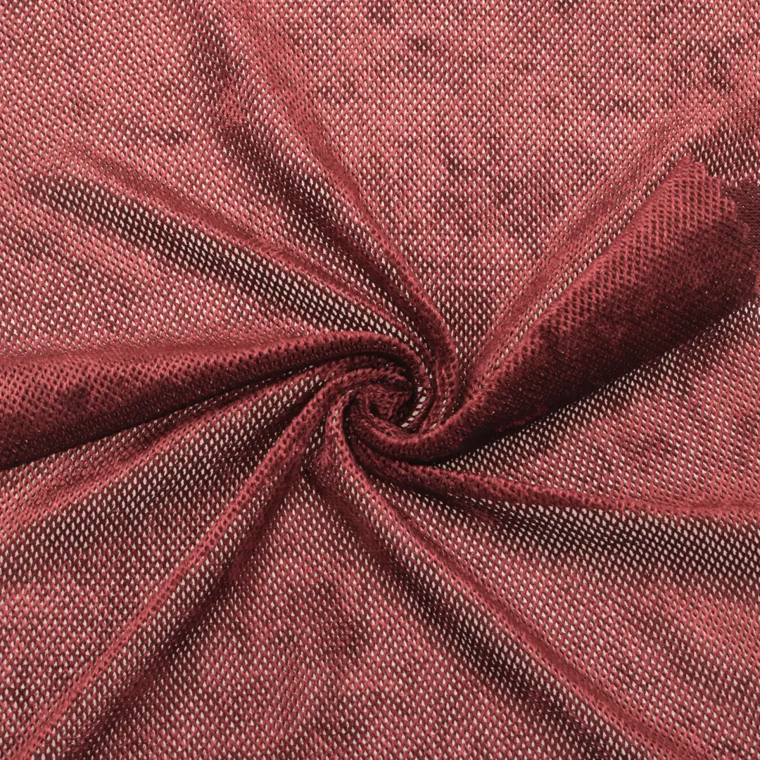 China Fabric for Dresses (Cardigan Open) ,Skirt  Mesh Knit Fabric Polyester Spandex Red color buy from China wholesaler bulk order at wholesale price free worldwide shipping Alibaba