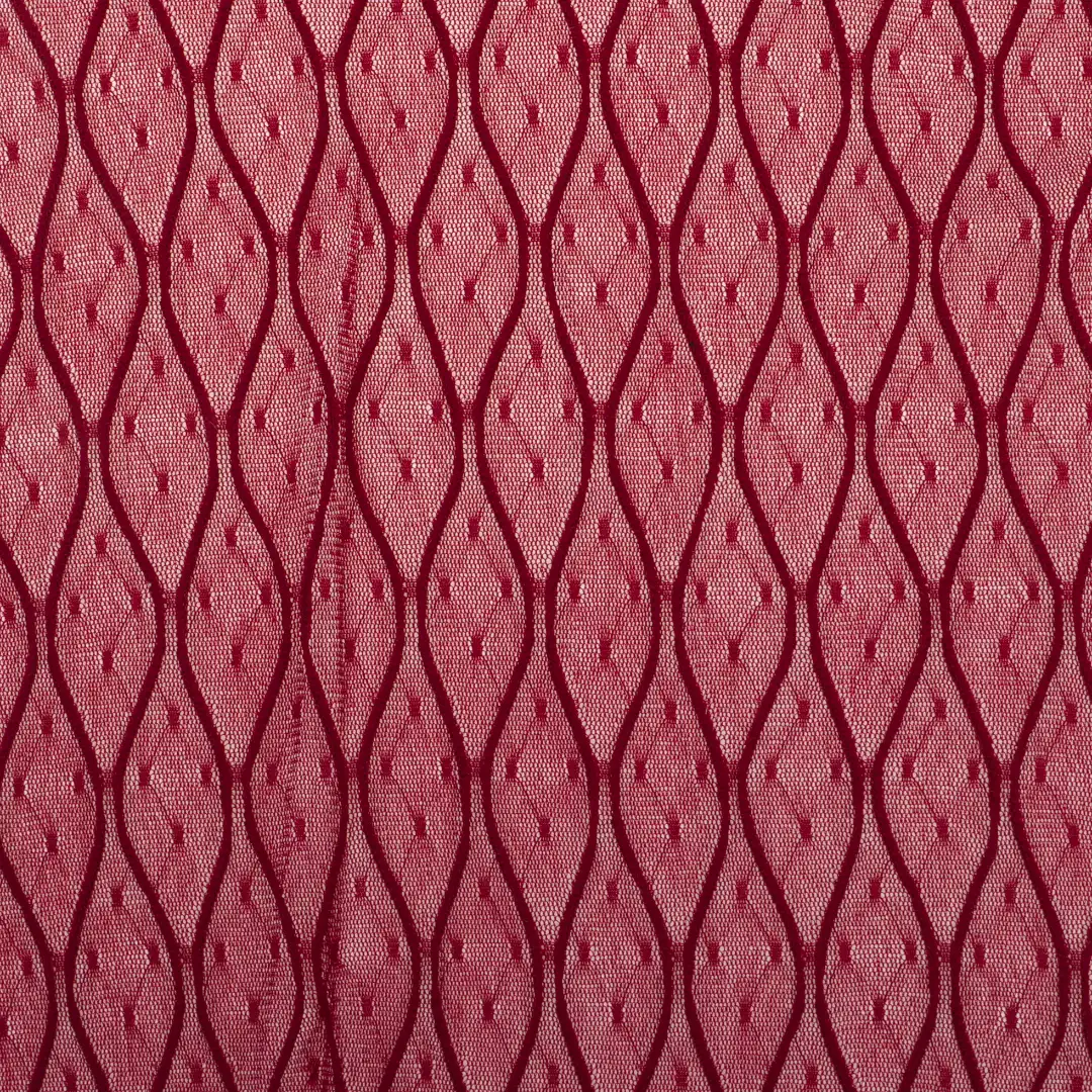 China Fabric for Crop Top,Lingerie,Skirt  Lace Knit Fabric Nylon Spandex Red color buy from China wholesaler bulk order at wholesale price free worldwide shipping Alibaba