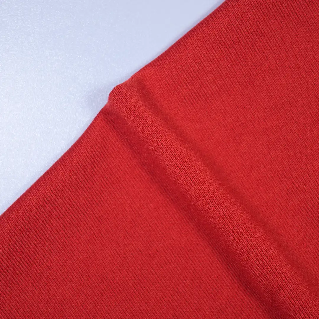 China Fabric for Pants,Jackets,Hoodie Rib Knit Fabric Polyester Rayon Spandex Red color buy from China wholesaler bulk order at wholesale price free worldwide shipping Alibaba
