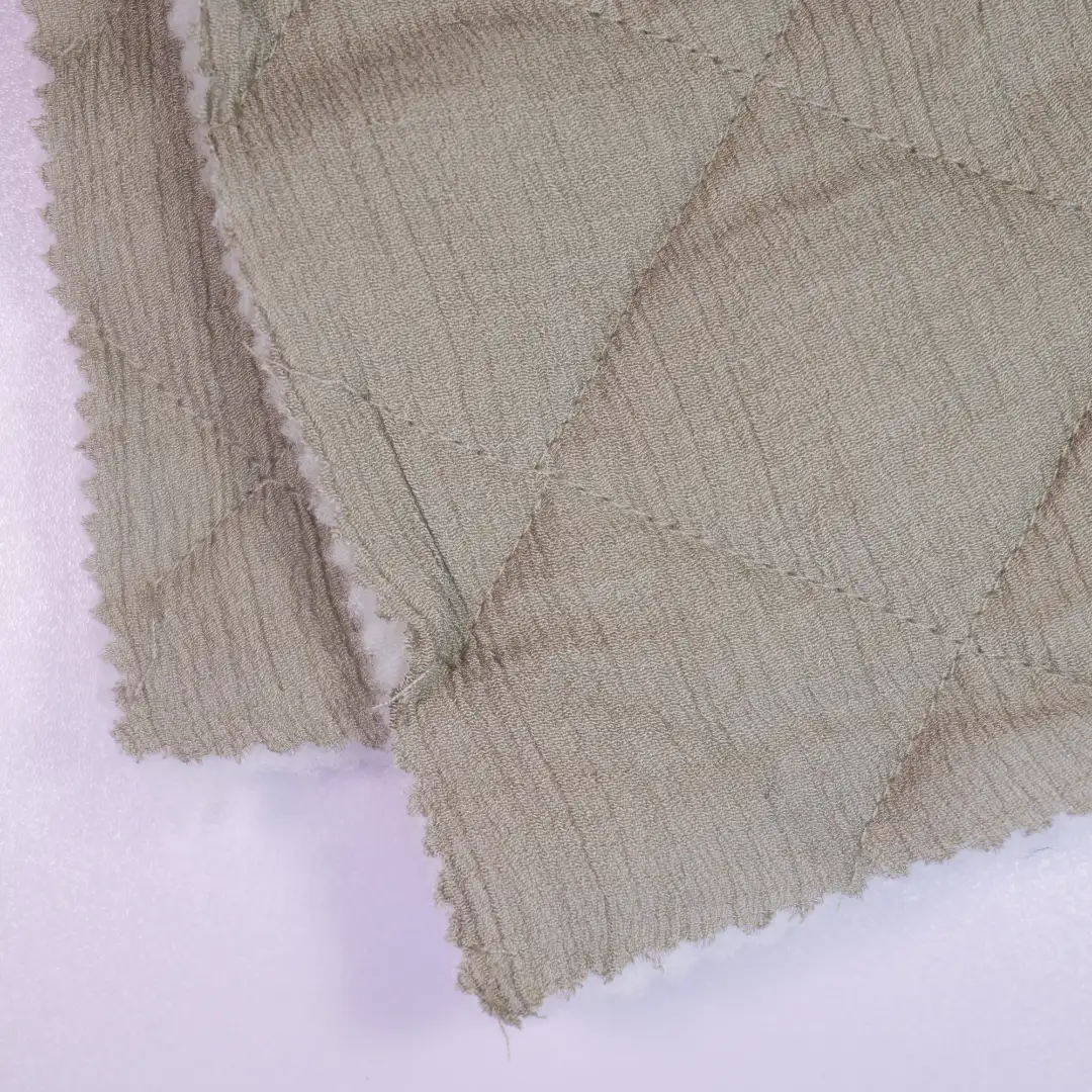 China Fabric for Padded Jacket Bonded fabric Bonded fabric Rayon Nylon army green color buy from China wholesaler bulk order at wholesale price free worldwide shipping Alibaba