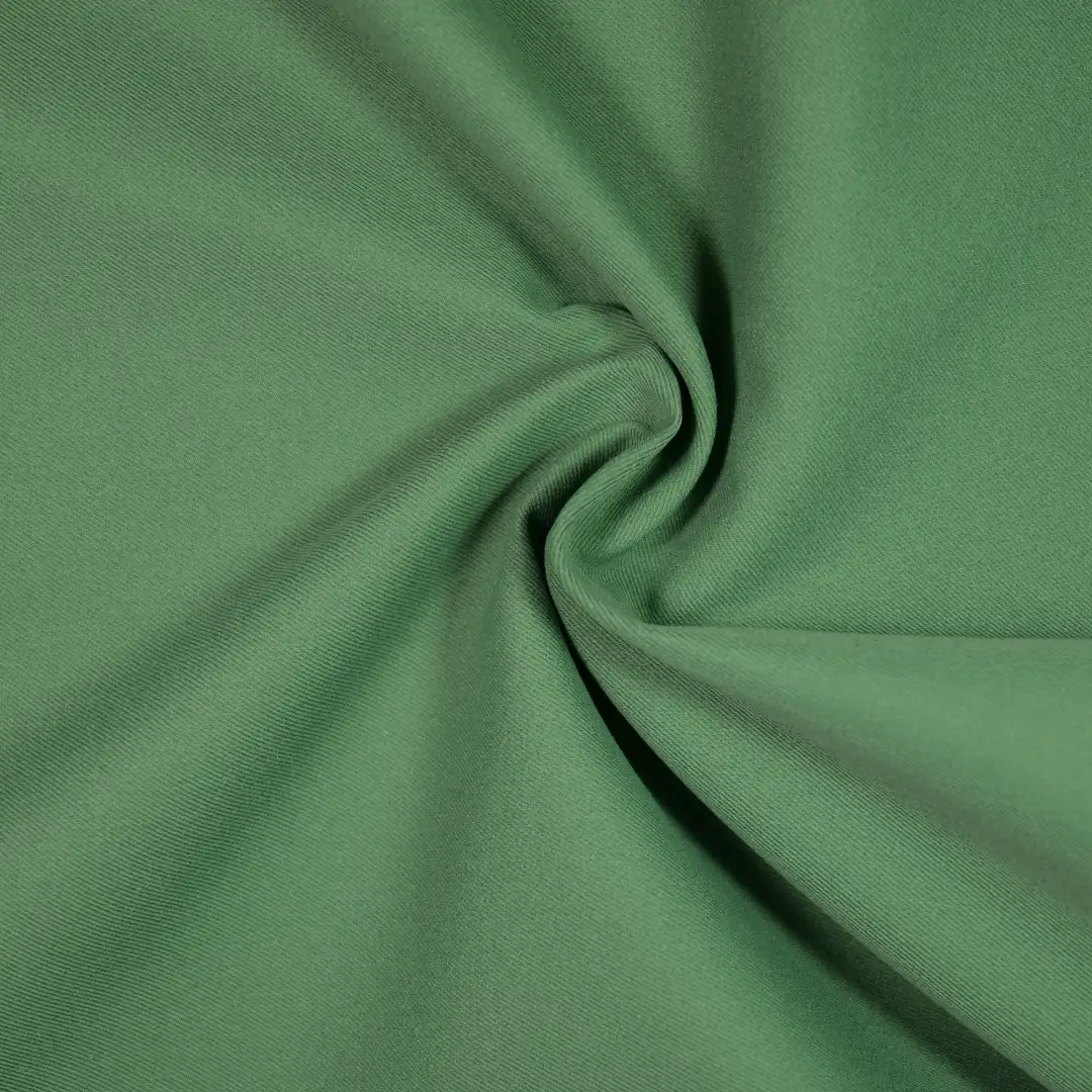 China Fabric for Pants,Suit Trouser,Trench Coat,Skirt  Twill Woven Blended Fabric SORONA Polyester Green color buy from China wholesaler bulk order at wholesale price free worldwide shipping Alibaba