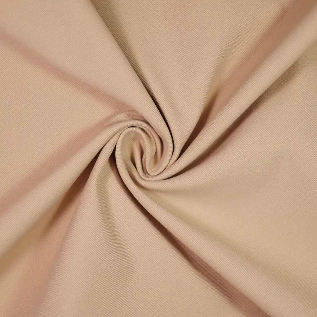 China Fabric for Blazer,Trench Coat,Padded Jacket Twill Woven Blended Fabric SORONA Polyester Bisque color buy from China wholesaler bulk order at wholesale price free worldwide shipping Alibaba